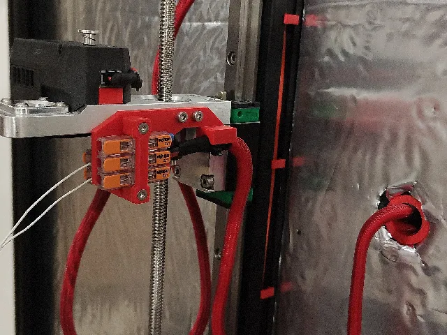 WAGO holder for the bed wires