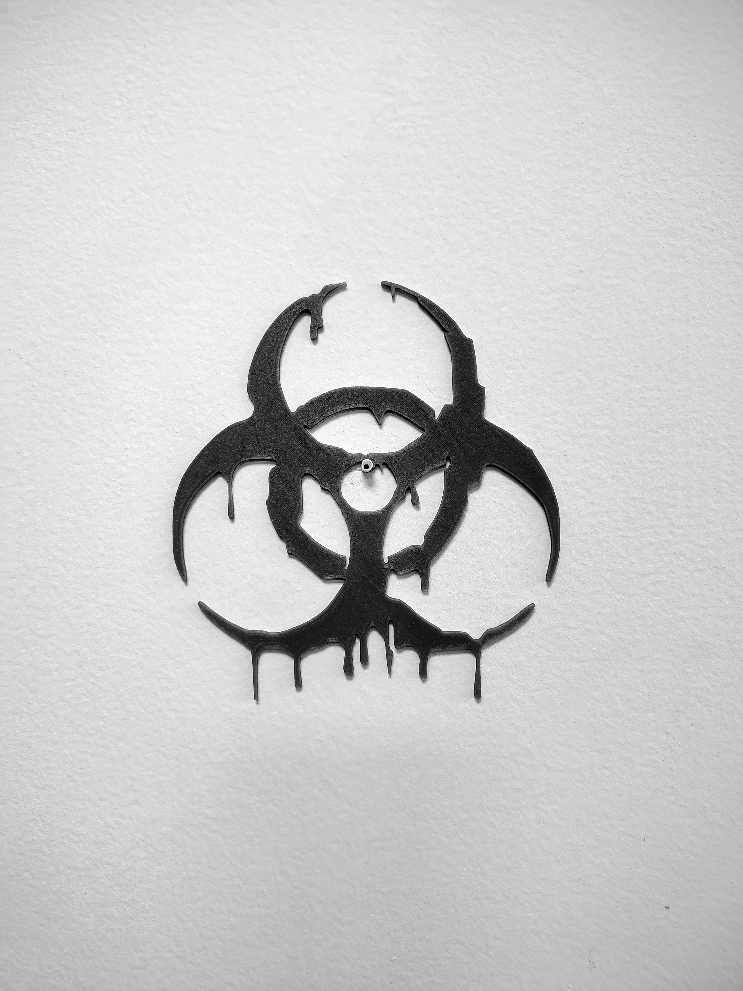 Biohazard wall art