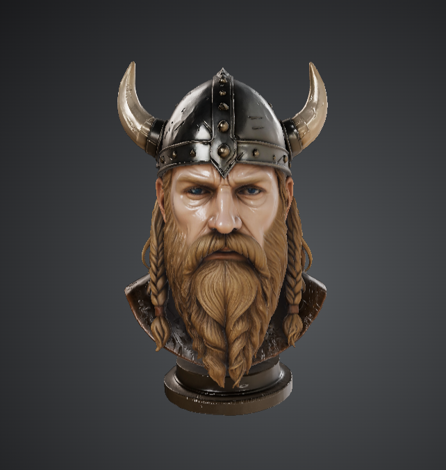 Viking Warrior Bust – Norse Helmet Warrior