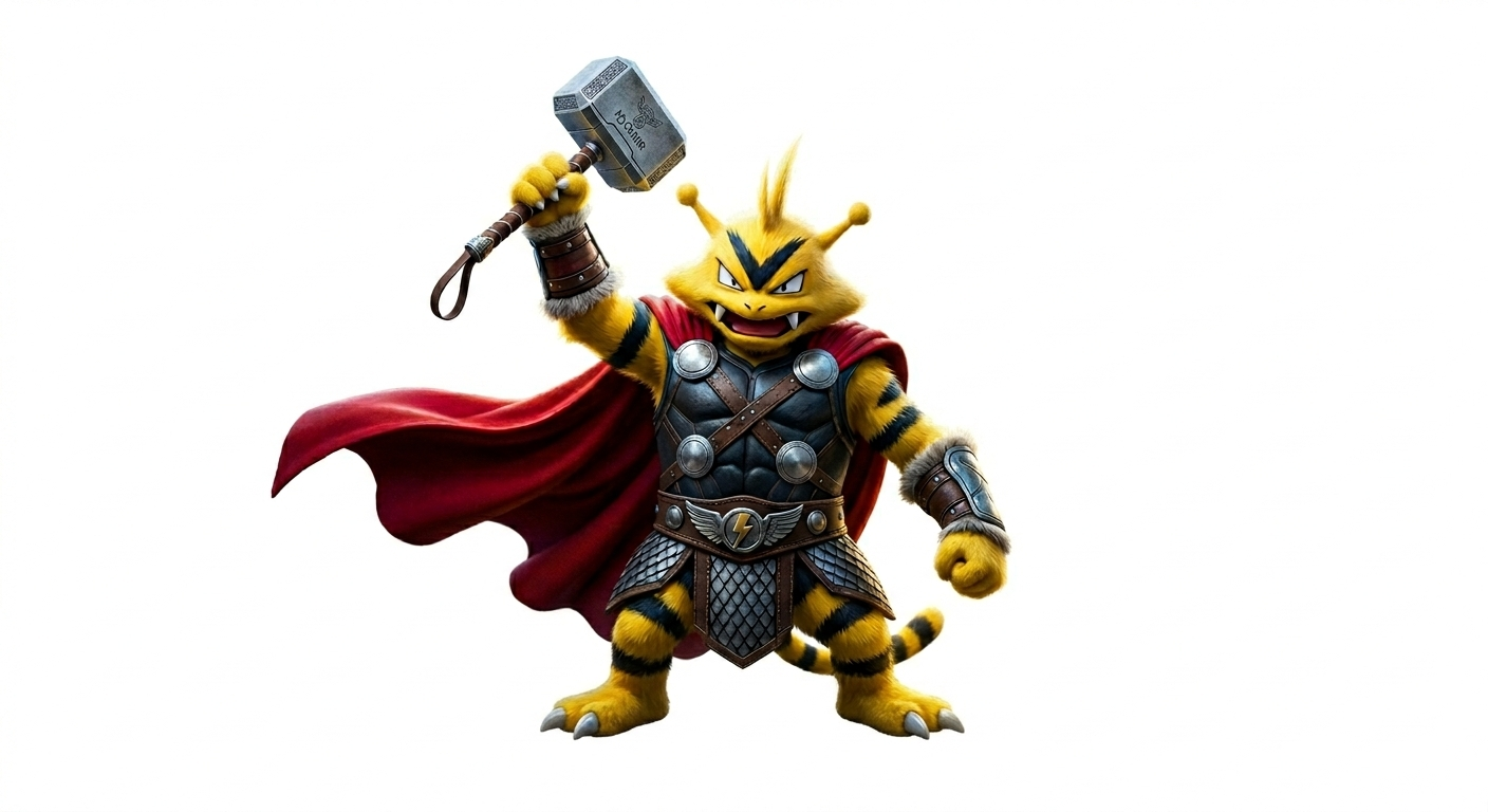 Electabuzz x Thor / Pokemon x Marvel