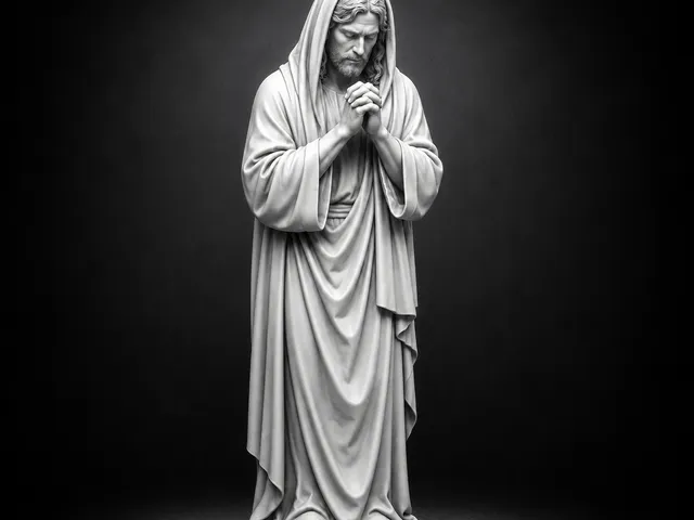 Praying Jesus Christ Statue STL | Christian Religious Sculpture | Catholic 3D Print Model