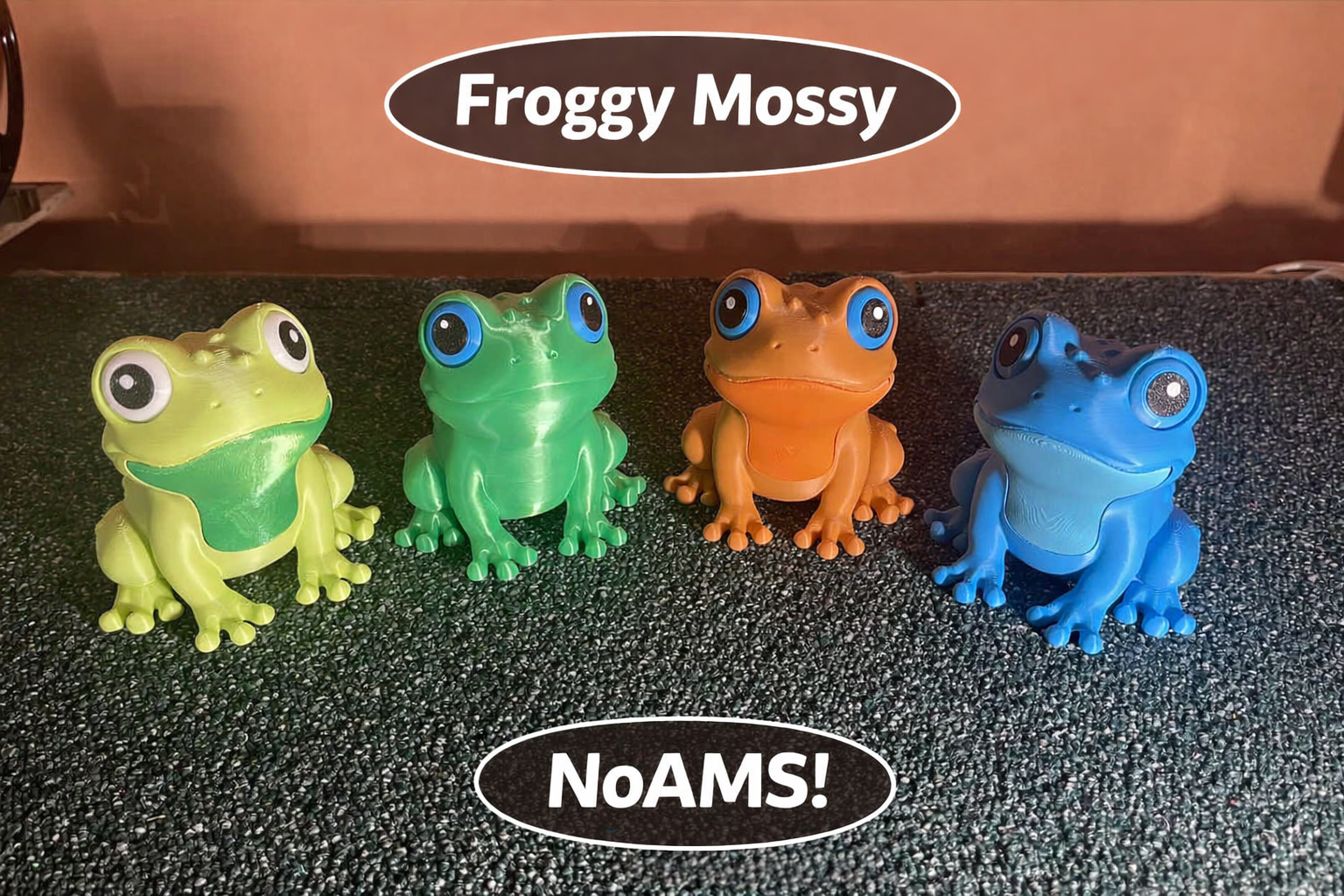 Cute Frog "Mossy" – CARTOON EDITION (noAMS)