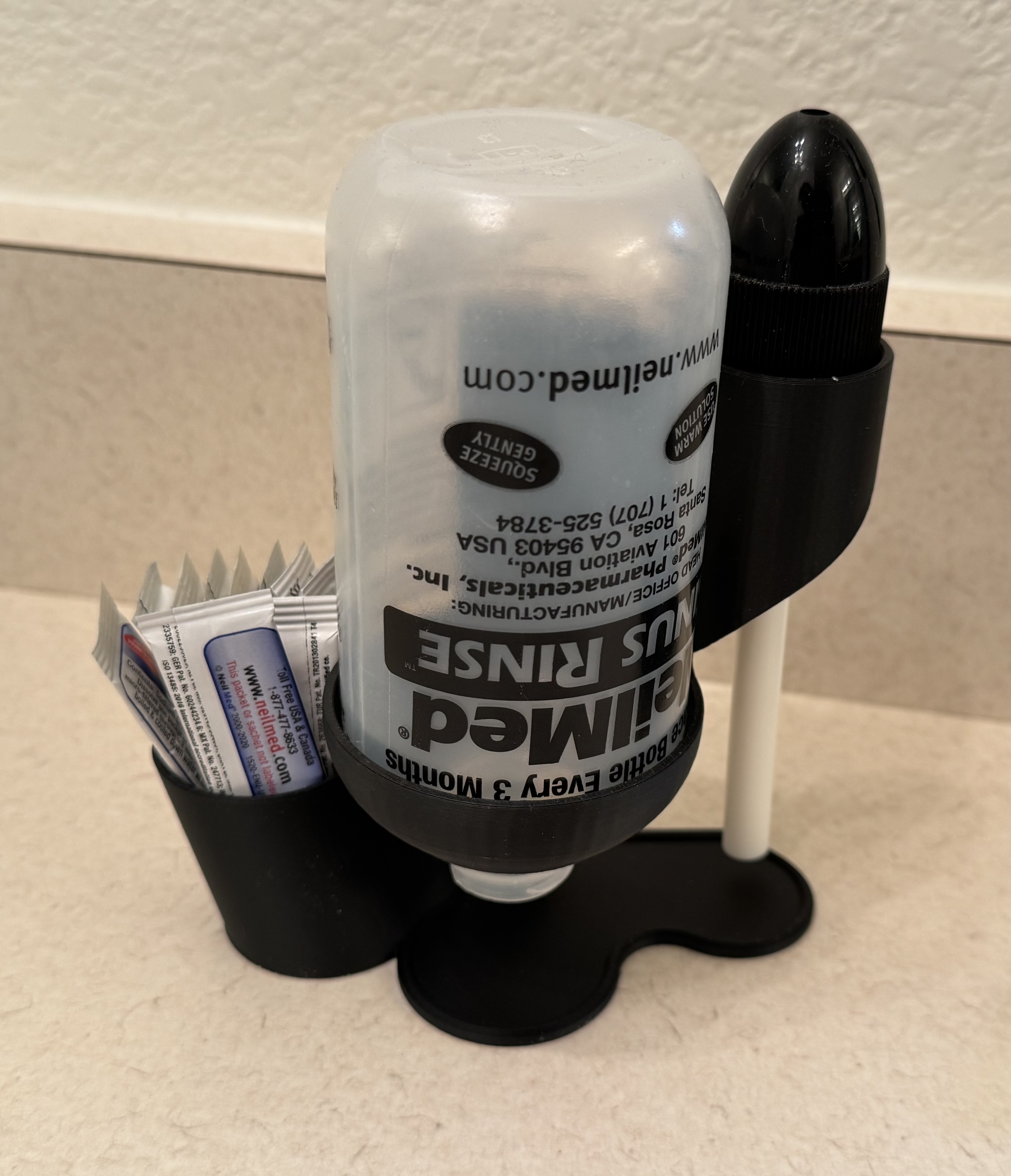 Neilmed sinus rinse holder, wall mount or countertop base