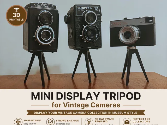 Mini Display Tripod for Vintage Cameras