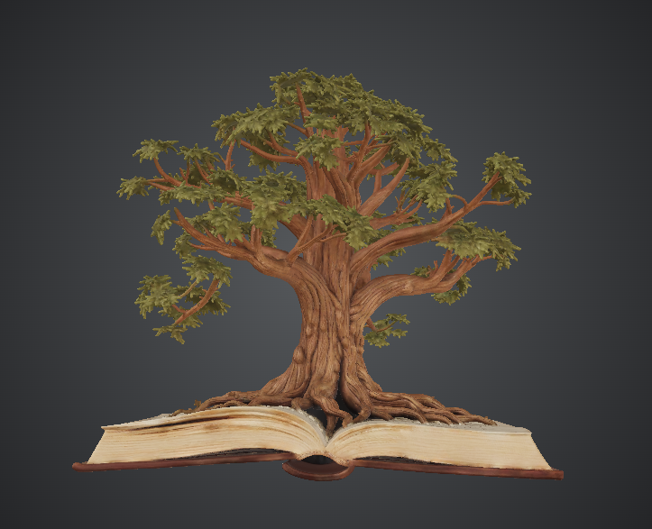 Tree Growing from Open Book