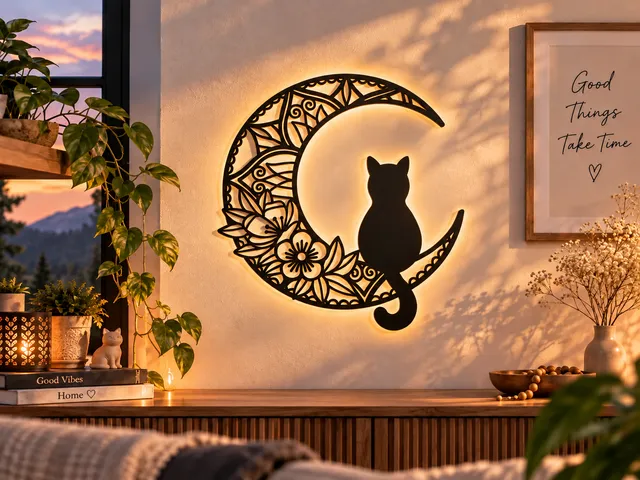 WallArt - Flowers Cat