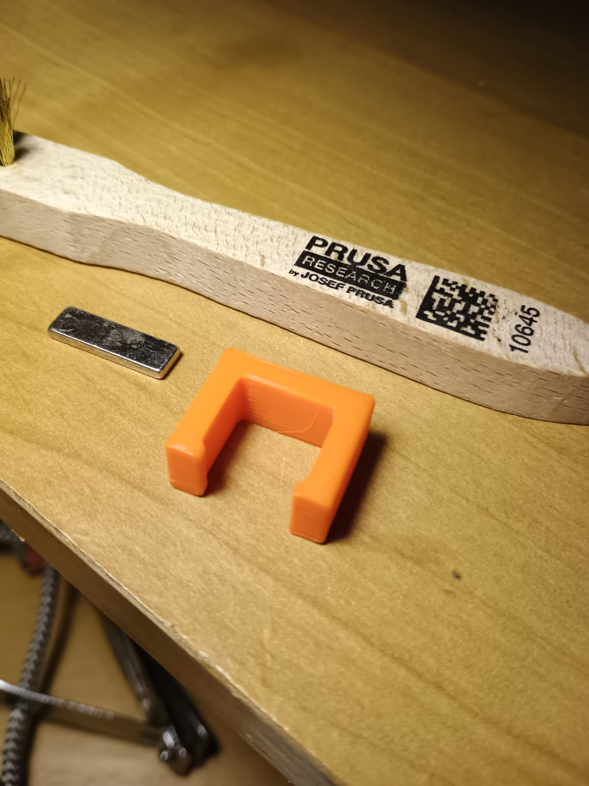 Magnetic Prusa Nozzle Cleaning Brush Holder