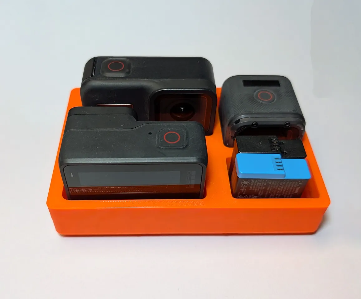 Gridfinity GoPro Holder for GoPro 7, GoPro 8 and GoPro Hero 5