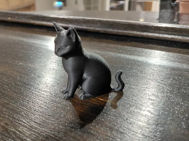 Modern Black Cat Figurine