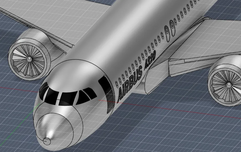 Airbus A320 CEO by Mohamed Aziz Fakhfakh | Download free STL model