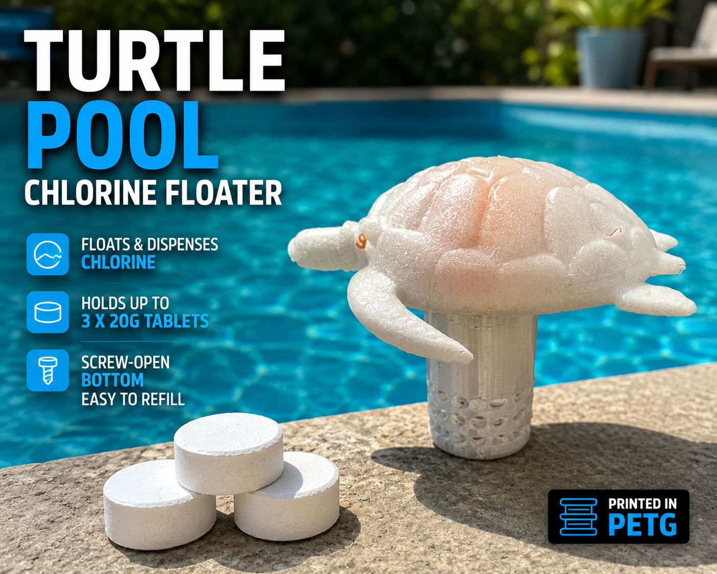 Turtle Pool Chlorine Floater