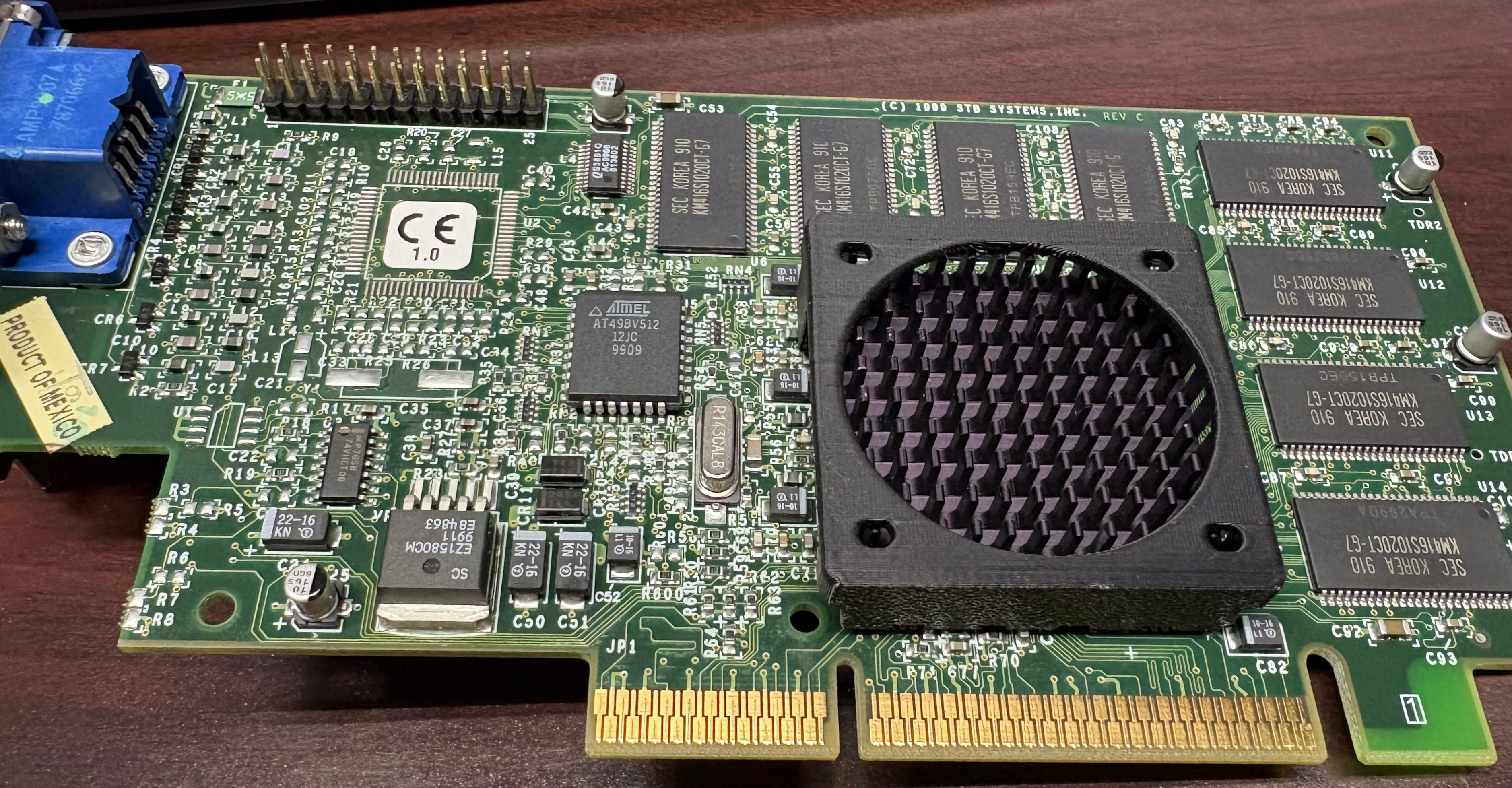 Fan Mount for Voodoo 3 2000 (and other 40mm heatsinks)