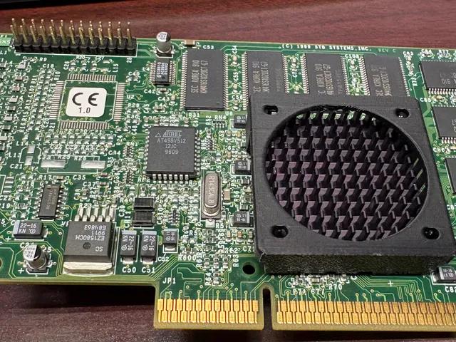Fan Mount for Voodoo 3 2000 (and other 40mm heatsinks)
