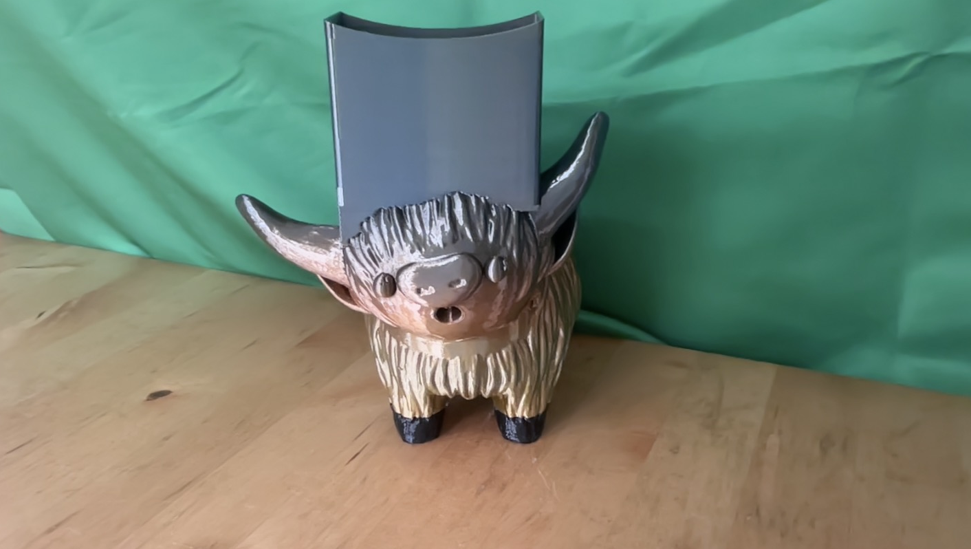 highland cow sponge dryer