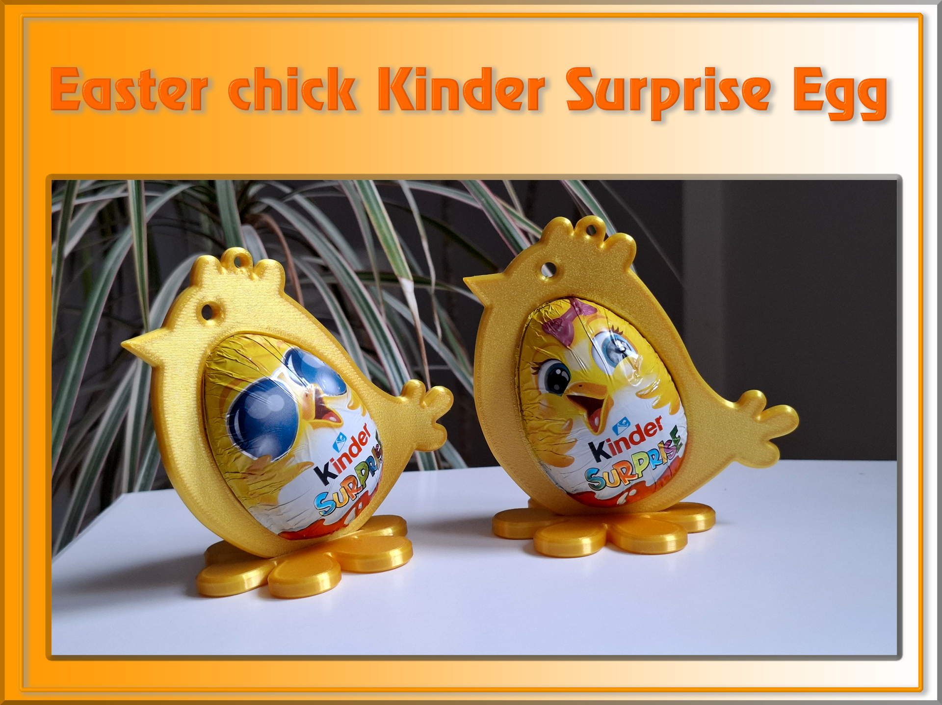 Easter chick kinder surprise egg