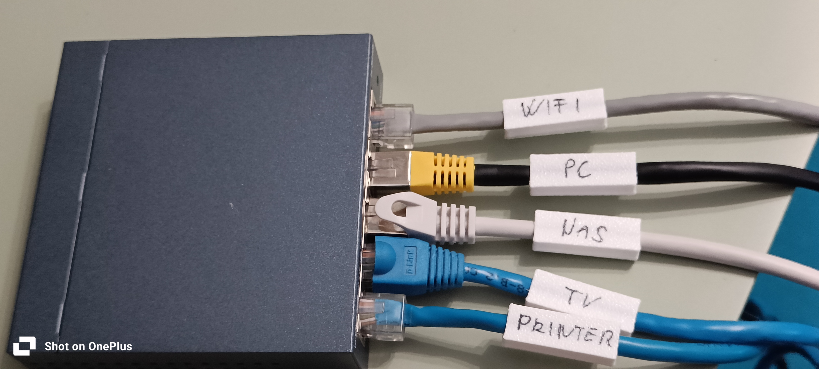 Snapping/Sliding Ethernet Cable Label