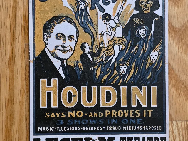 Vintage Houdini poster hueforge