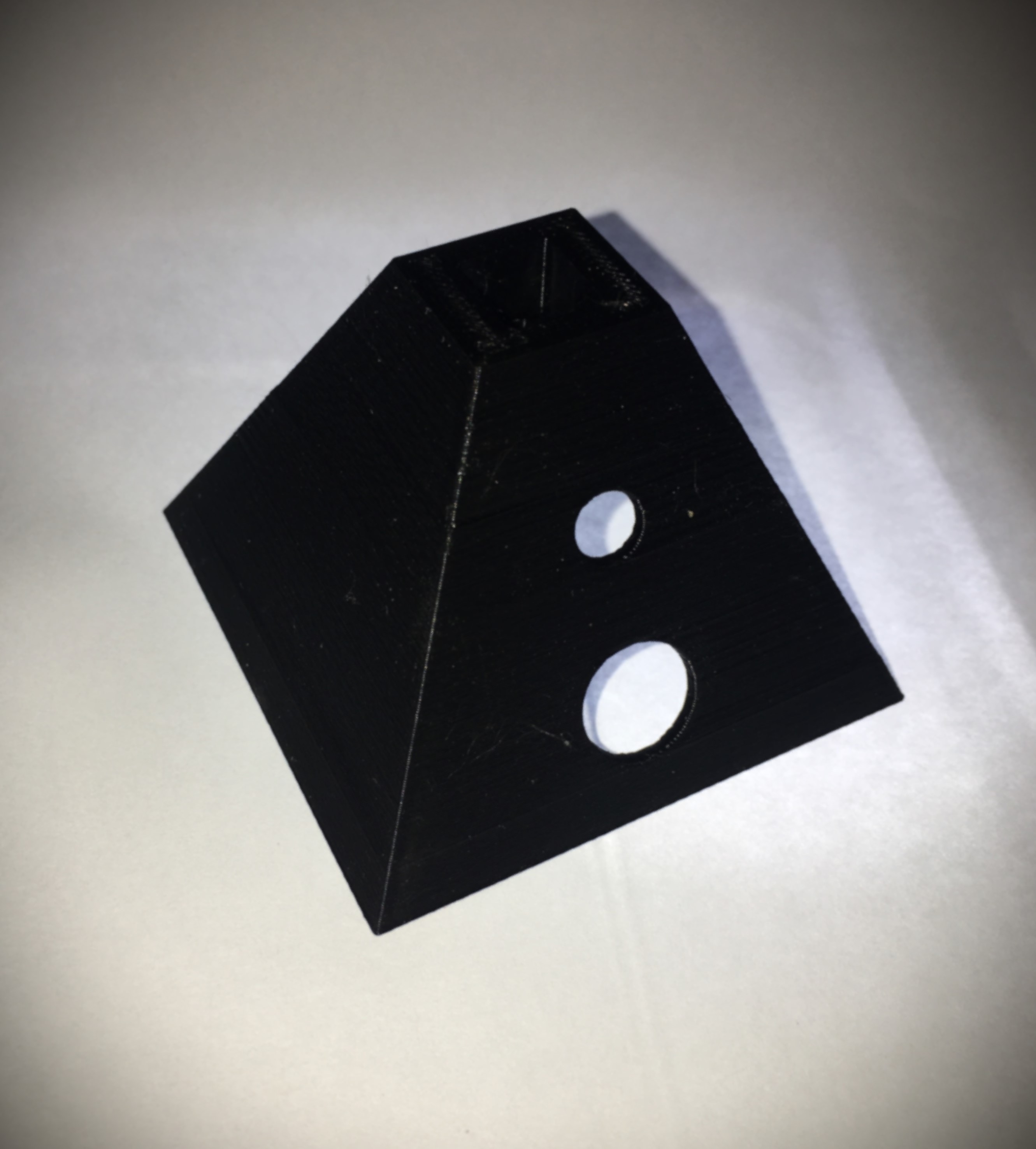 Updated Base for Sevro v1 LED Ring lamp, 1/4" / 6.5mm Dimmer hole