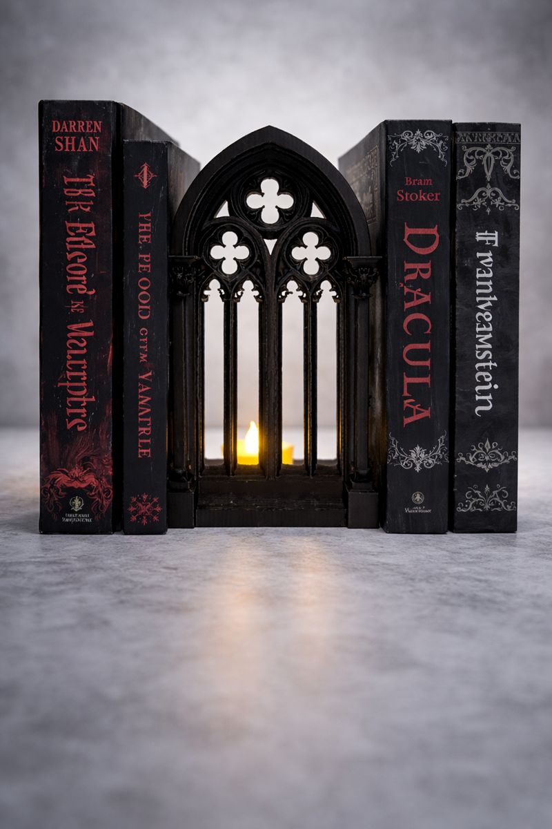Cathedrale Bookend Gothic Ancient Style Window Booknook