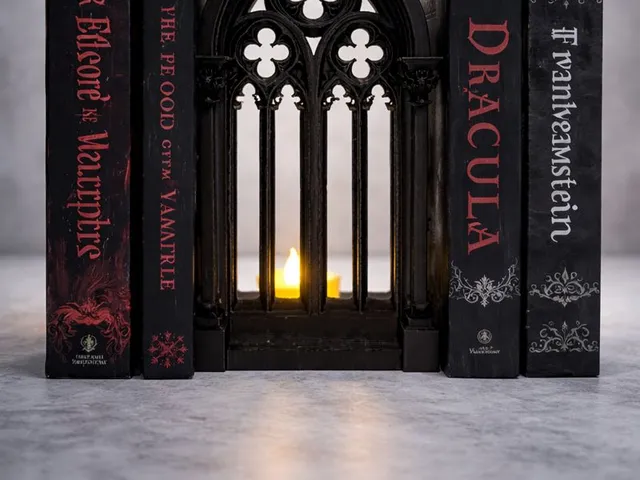 Cathedrale Bookend Gothic Ancient Style Window Booknook