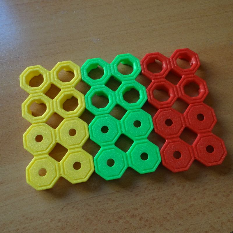 Multiboard - Screw Raised Snaps (DS Part A) 6mm hole by ddkovi ...