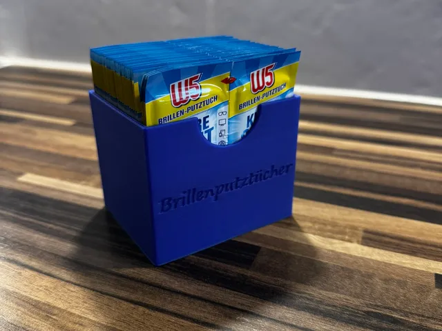 Brillenputztuch-Box / Glasses cleaning Wipe Box