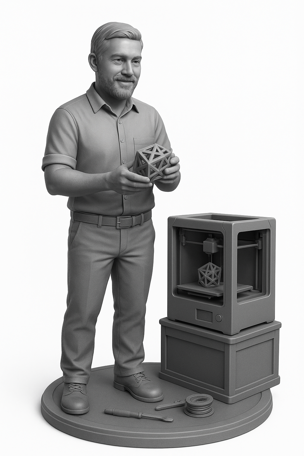 Printer and 3d printer