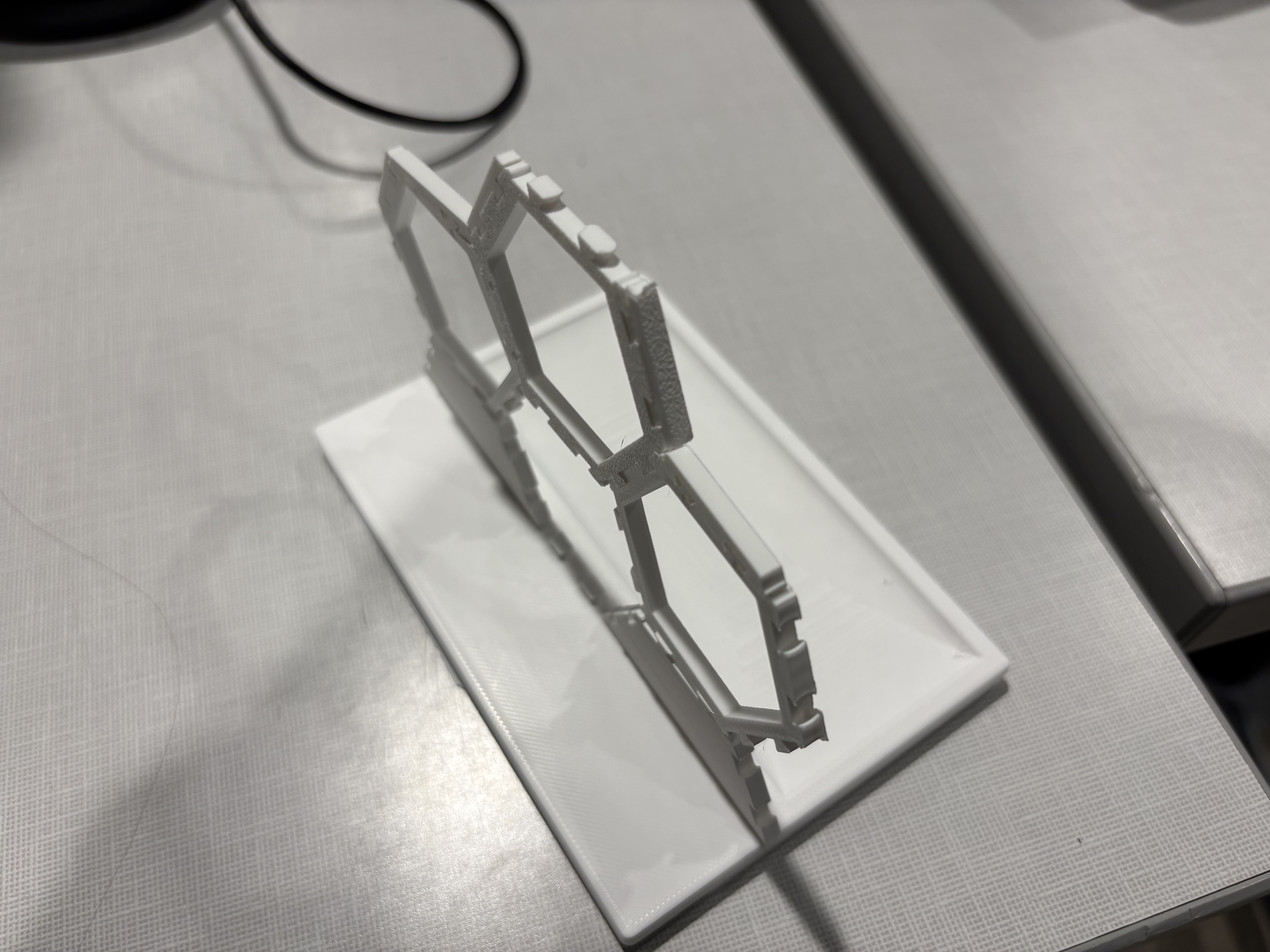 Modular Hex Earring Stand 3D model