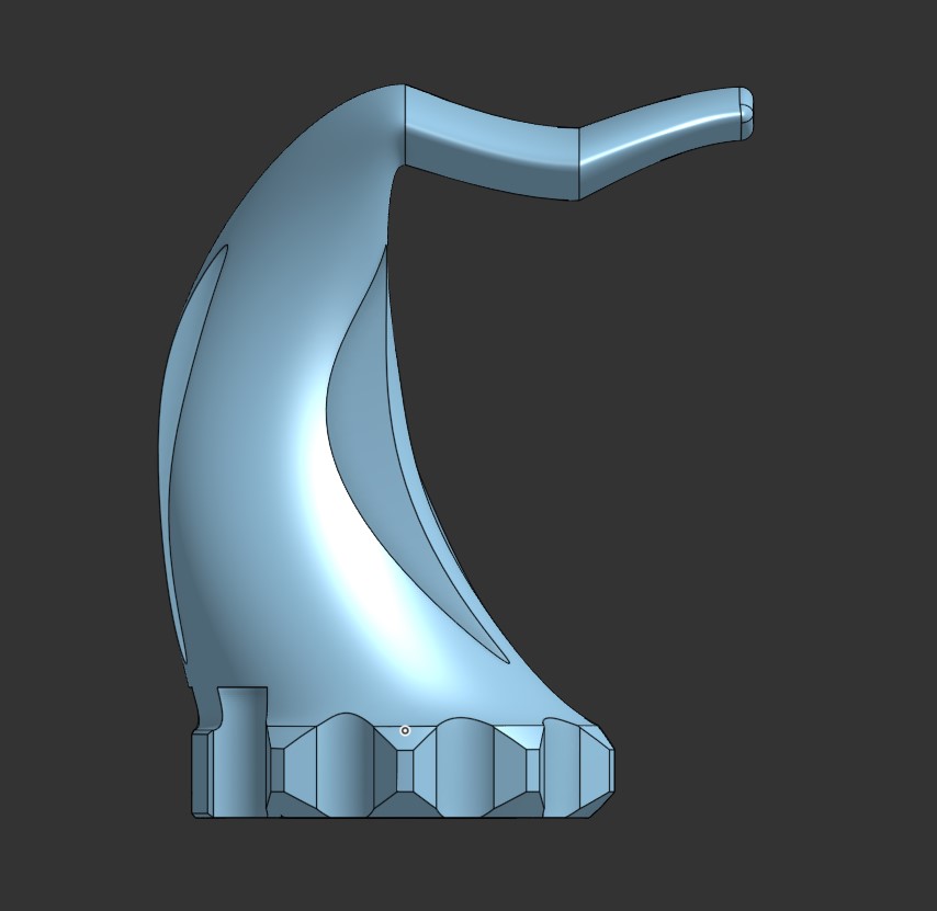 Headphones stand with HC (which stands for HackClub!) :) 3D model