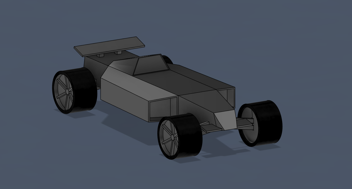 Low-poly racecar from PolyTrack