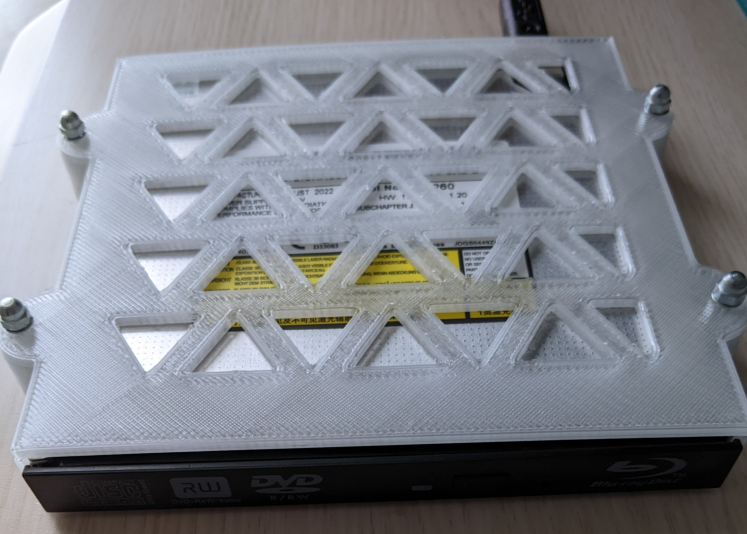 Slim 12mm  DVD device enclosure for SATA to USB conversion