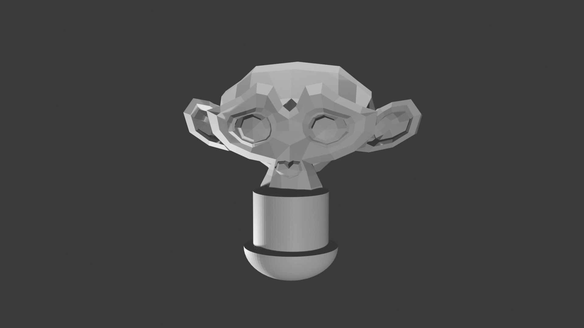 Monkey head charm