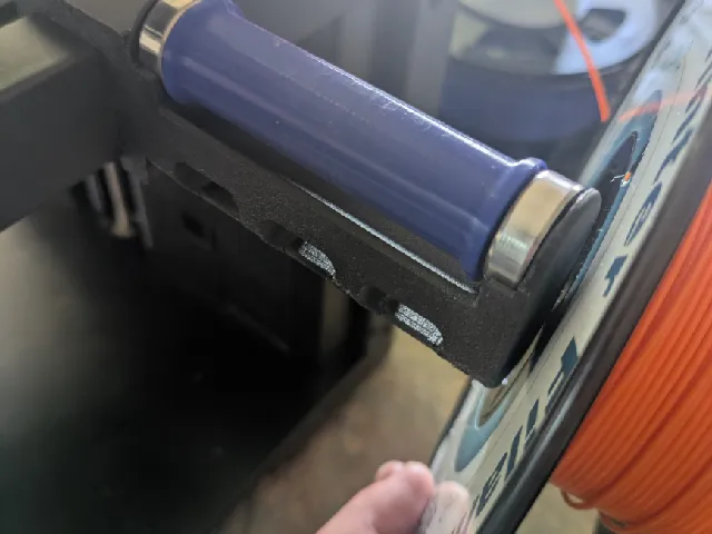 FlashForge Adventurer 5M Friction-less Side-Spool Holder (No Hardware)- Remixed for use with standard 608 bearings