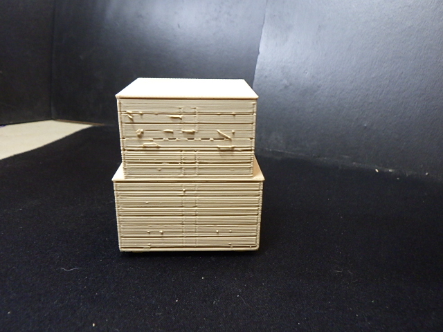 Vintage Stacking Blueprint Drawers by Mayline in Playmobil Diorama Compatible Scale & Dollhouse Scale