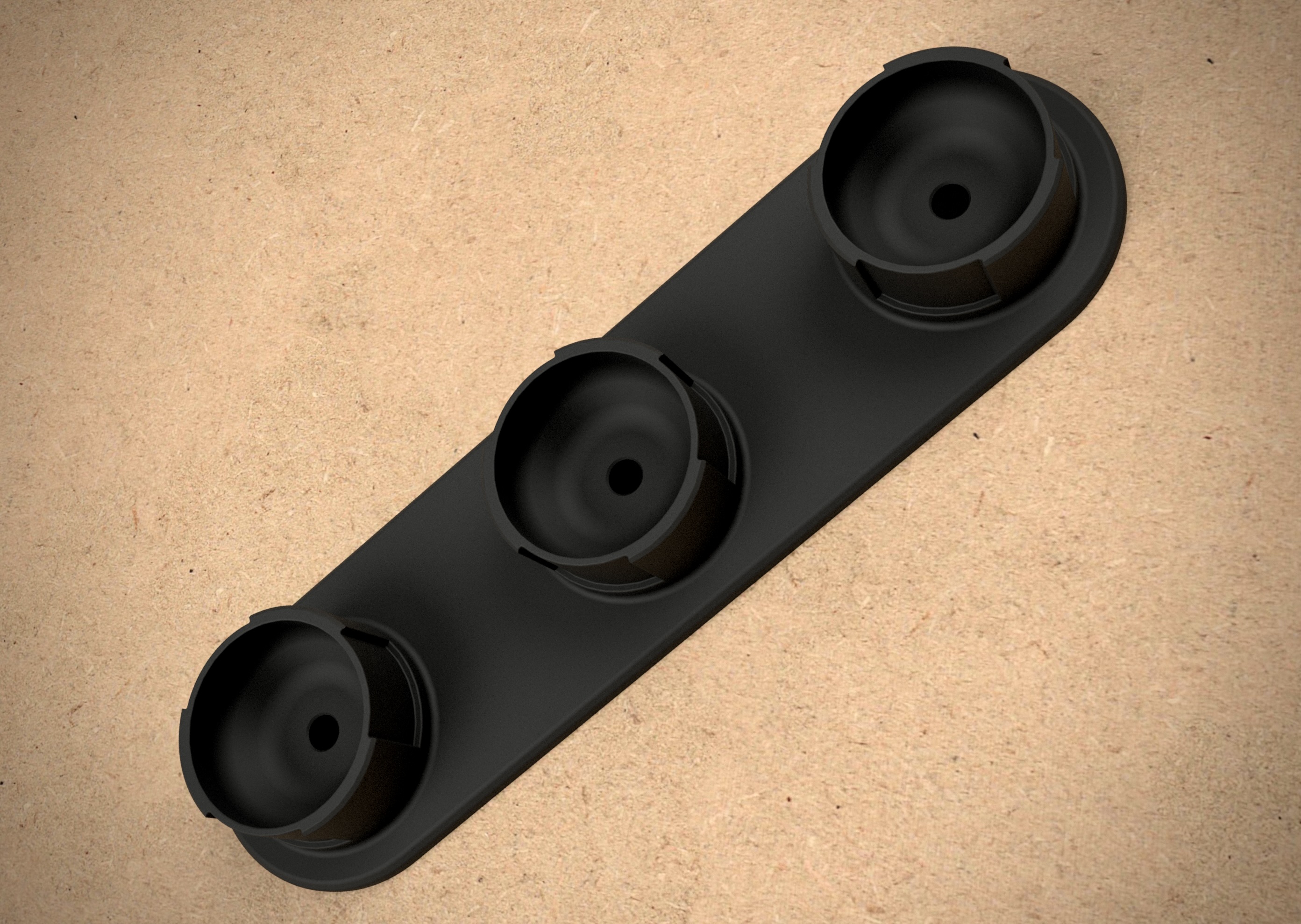 Triple Mounts for Shop Vac Attachments (3 sizes)