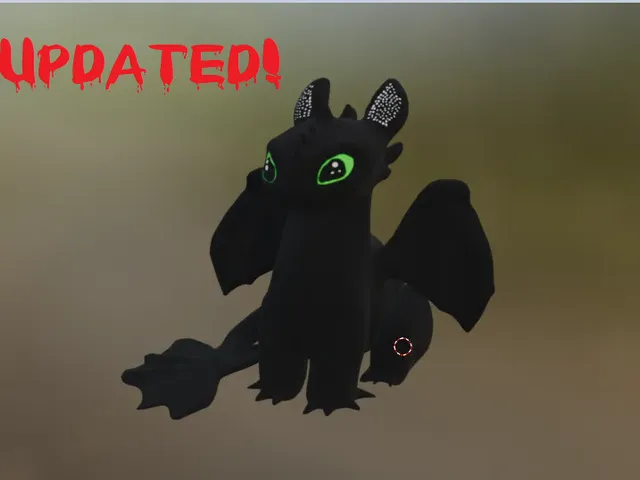 Toothless night fury UPDATED! figure