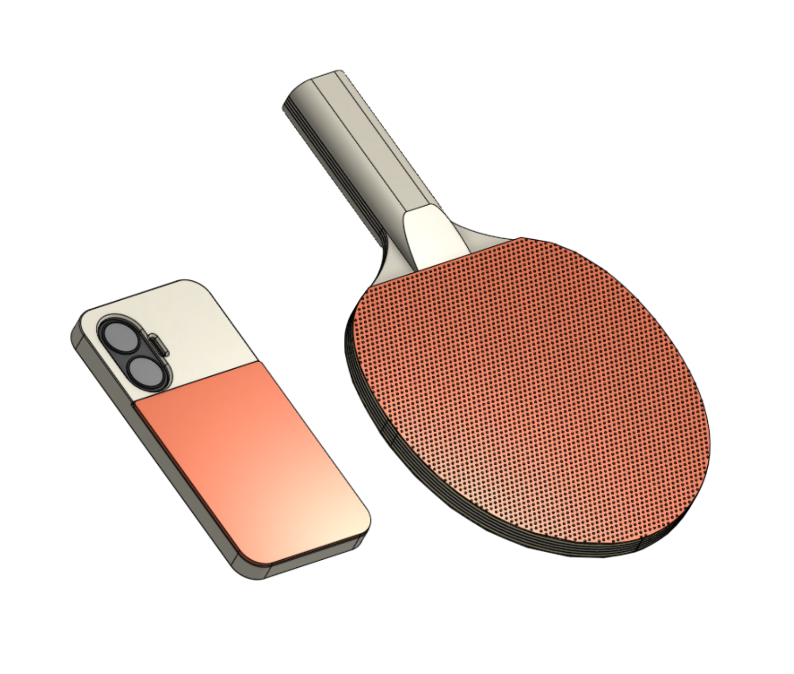 Ping Pong Racket Phone Case for Redmi Turbo 4 Pro