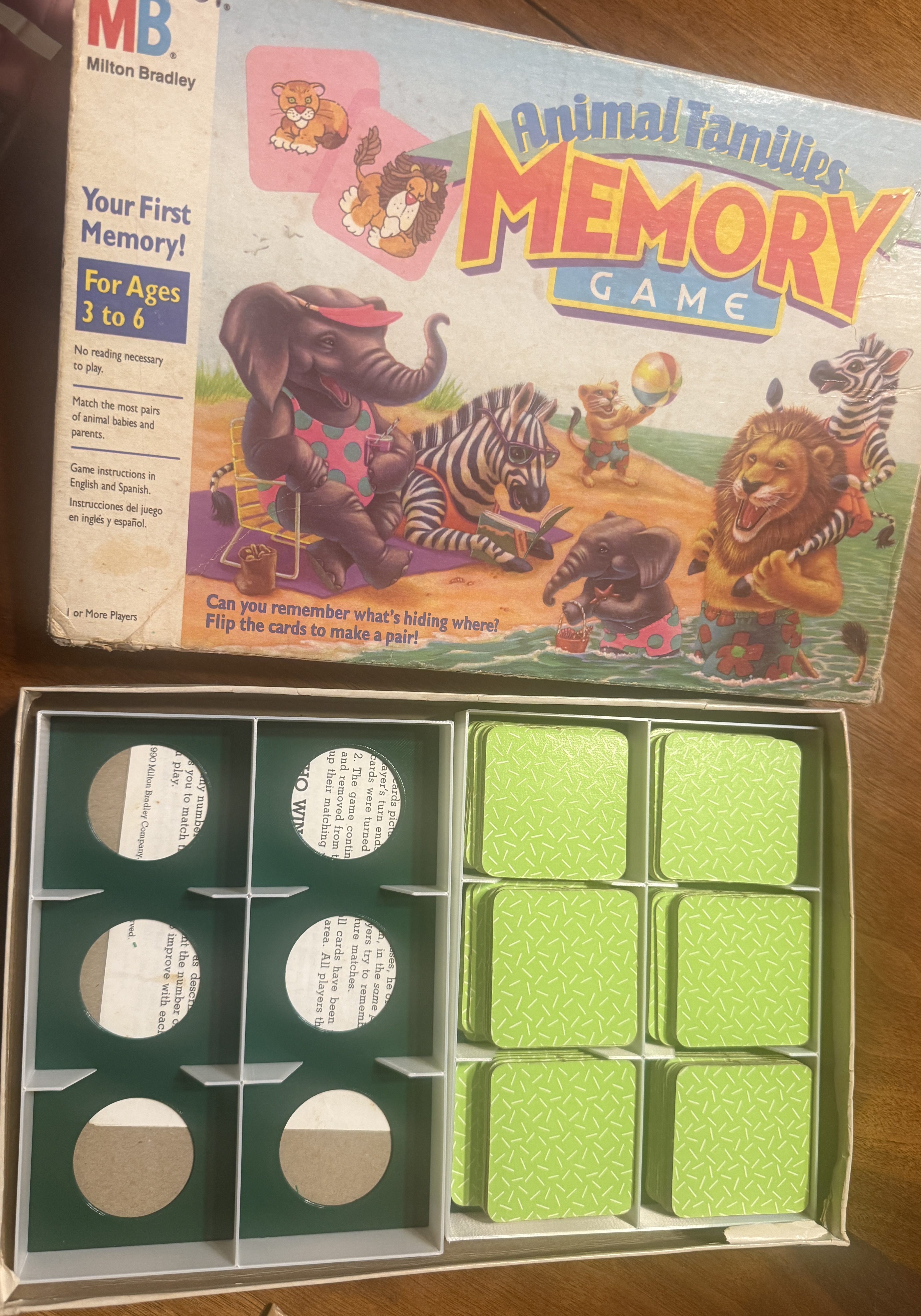 Memory Game Card Tray