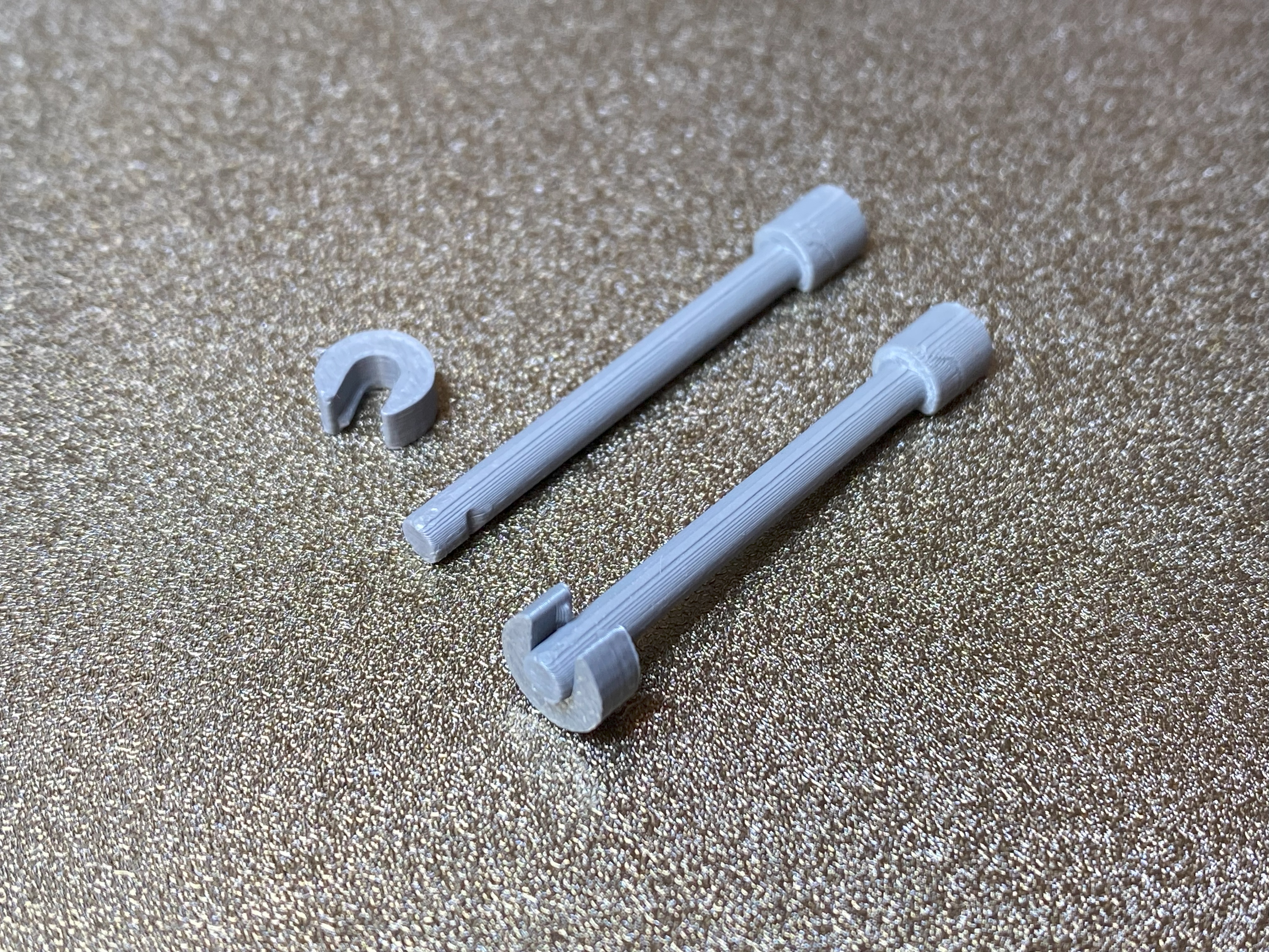 Printable M3 Bolt Replacement Rods With Clips