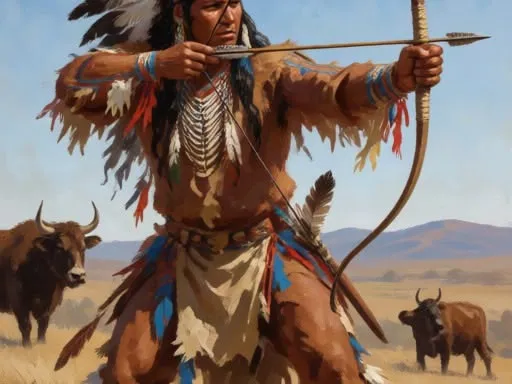 American indian archer