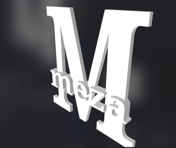 Meza family Name sign