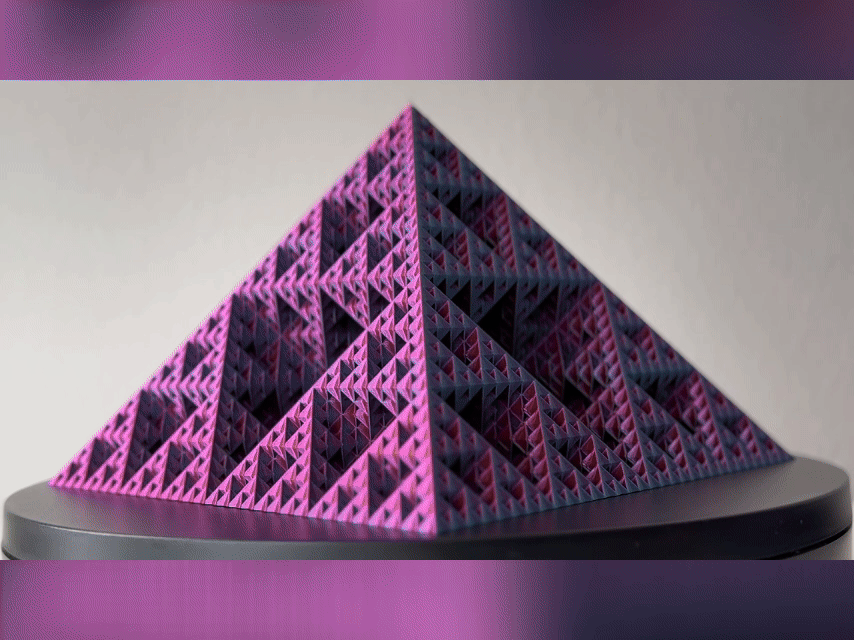 Wicked Vase Mode Sierpinski Pyramid Fractal | Level 5