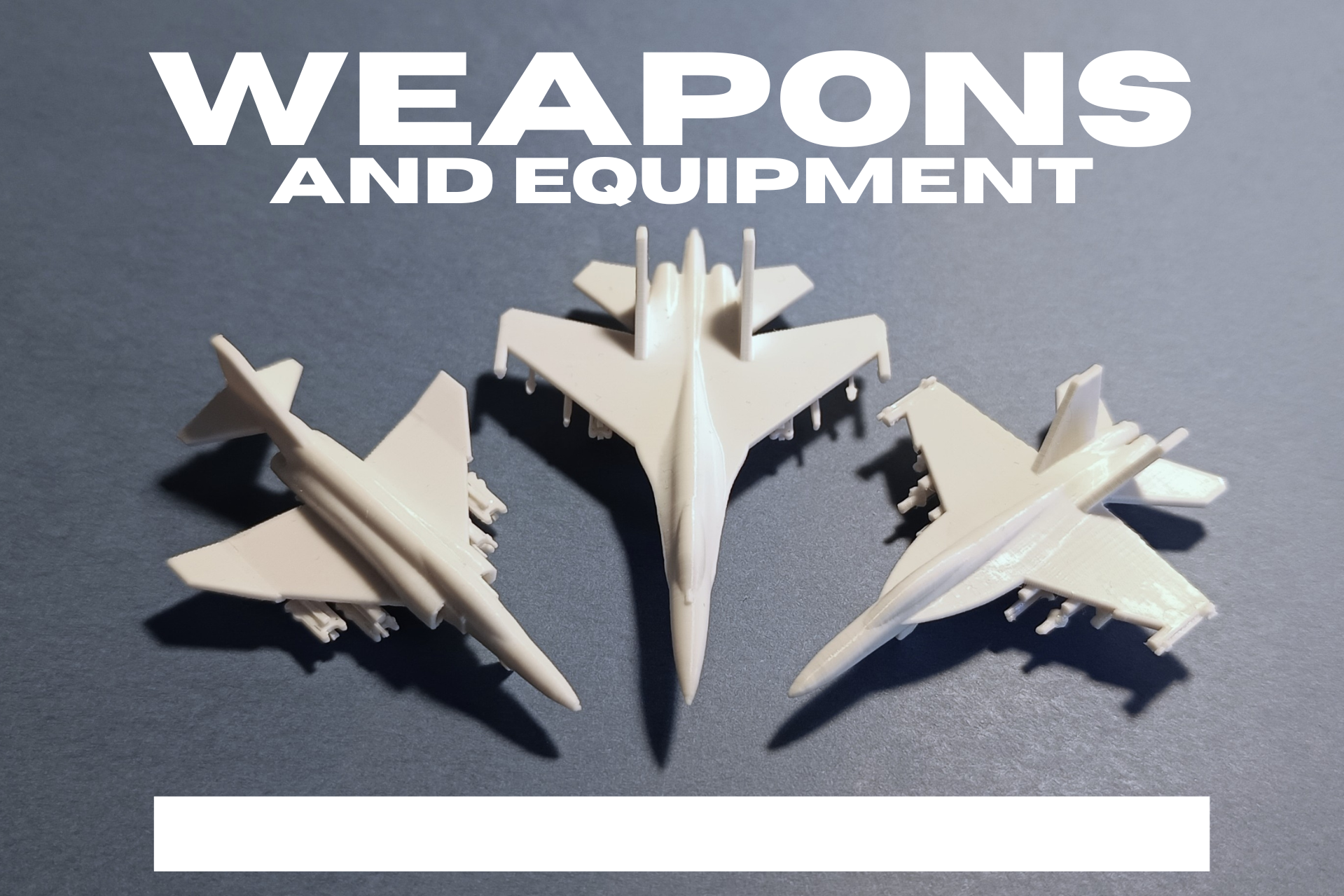 Weapons and equipment for micro jet fighters