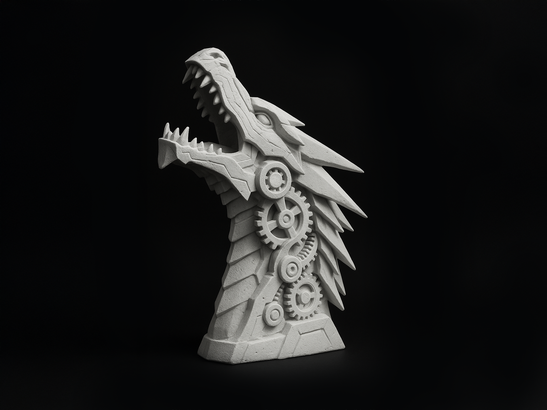 Mechanical Dragon Statue