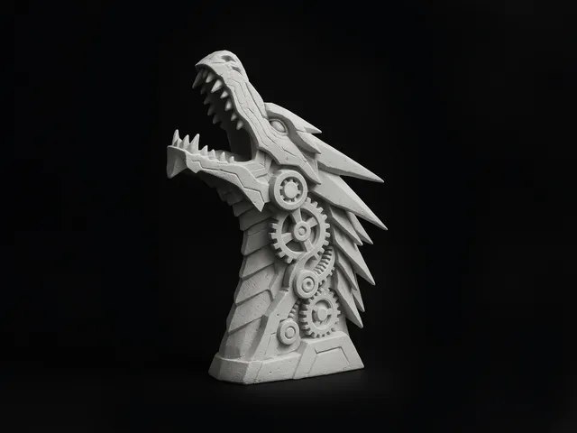 Mechanical Dragon Statue