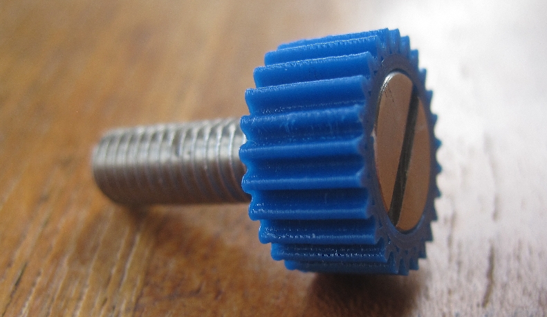 M6 thumbscrew for flathead screw