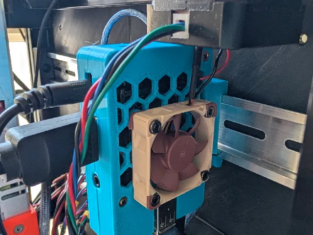 ROCK64 DIN Rail Case with fan mount