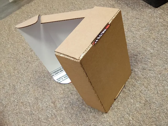 Laser-Cut, Scored, Folding Box Template