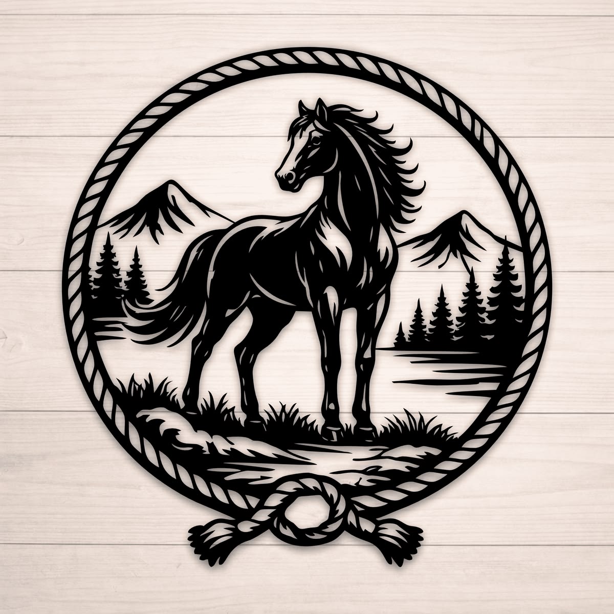 WallArt - Horse in Nature