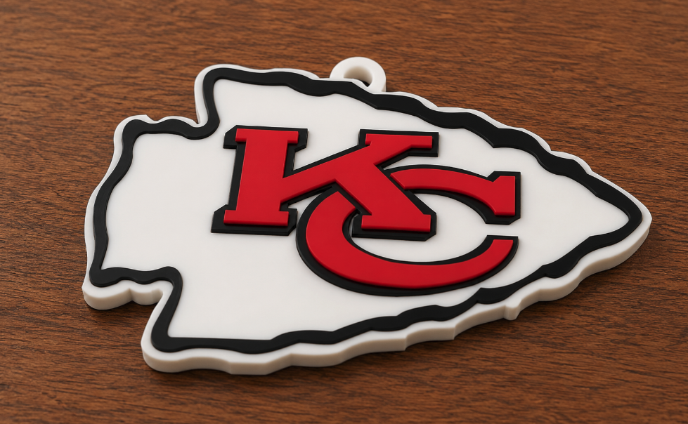 Kansas City Chiefs Oversized 3D Fan Logo Pendant